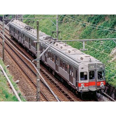 東急電鉄7200系（池上線 冷房車 赤帯）3両編成セット（動力付き）