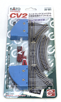 KATO Nゲージ CV2 ユニトラックコンパクト 交換線電動ポイントセット 20-891 鉄道模型 レールセット i8my1cf