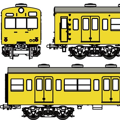 国鉄101系黄色5号基本6両セットC（南武線）
