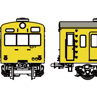 国鉄101系黄色5号基本3両セットE（鶴見線） 